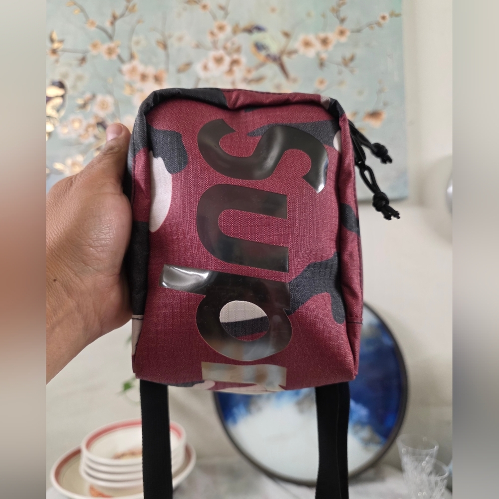 Supreme Neck Pouch Red Camo  Sling Shoulder Bag - Picture 4 of 11
